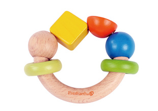 Everearth Ring Shape Wooden Rattle