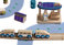 Everearth Eco City Wooden Train Set