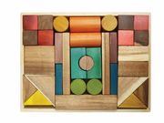 Natural Coloured Wooden Blocks