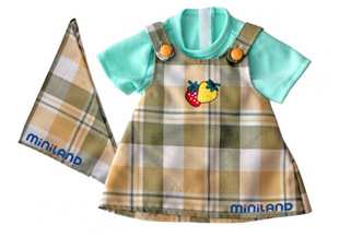 Miniland Doll pinafore dress